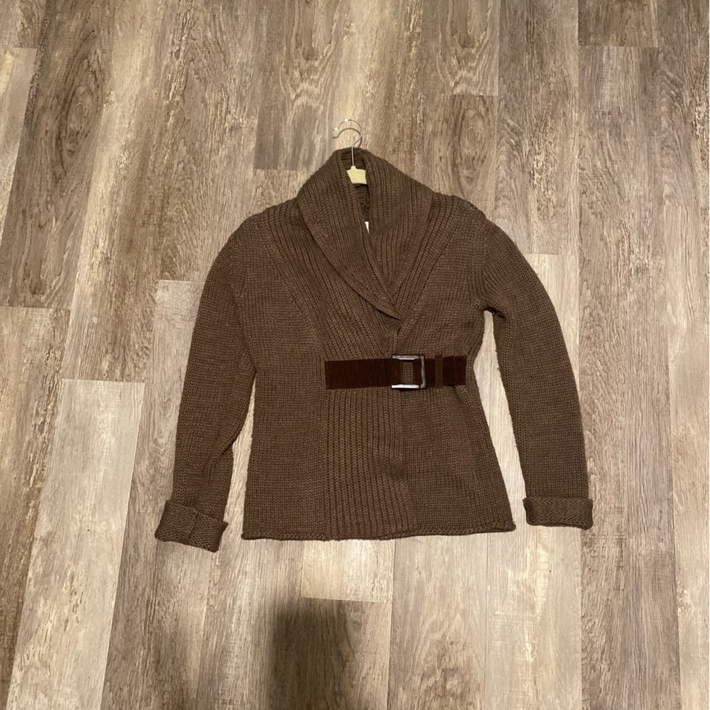 Soft surroundings belted cozy cardigan size small - Picture 1 of 6